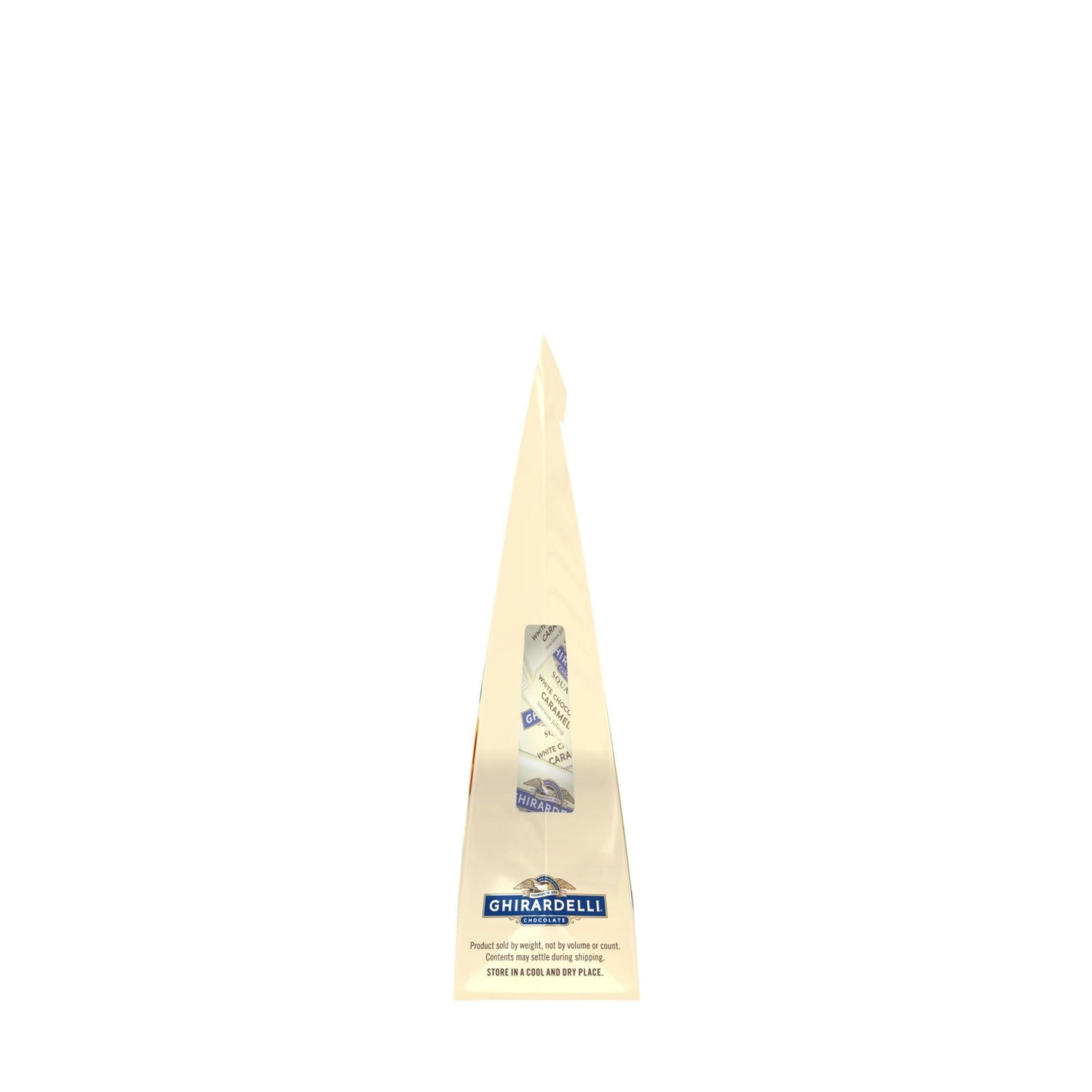 GHIRARDELLI White Chocolate Candy SQUARES with Caramel Filling, 5 oz B