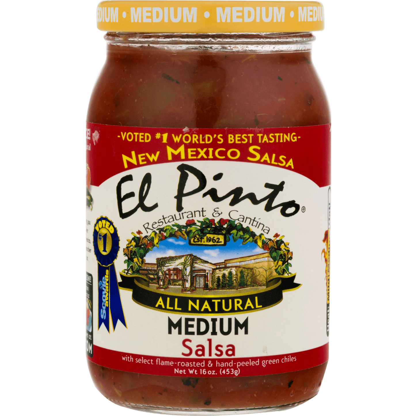 El Pinto Medium Salsa, 16 ozEl Pinto Medium Salsa Authentic New Mexico Flavor, 16 oz Jar