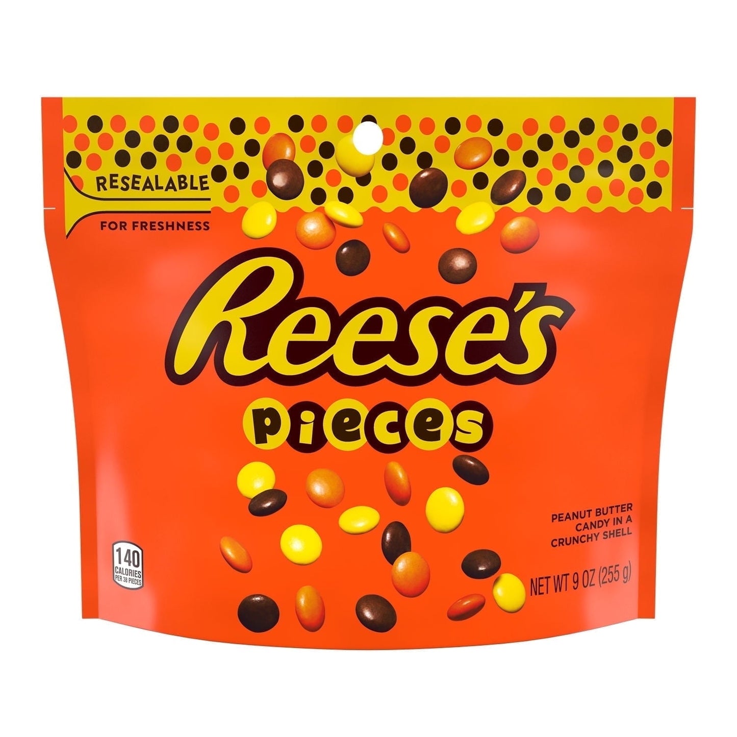 Reese's Pieces Peanut Butter in a Crunchy Shell Candy Bag, 9 oz