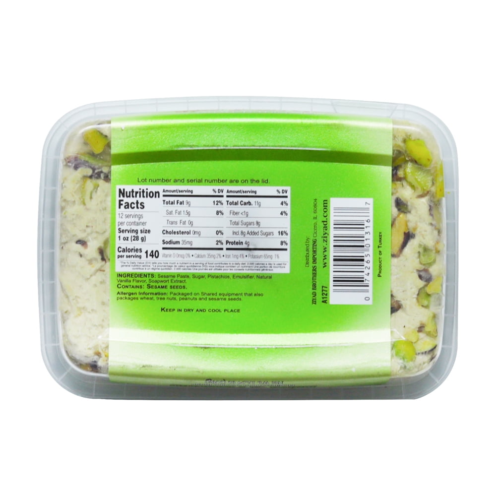 Ziyad Halve with Pistachio, 12.34 Ounce