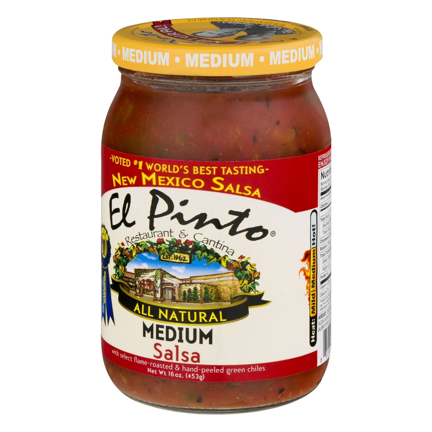 El Pinto Medium Salsa, 16 ozEl Pinto Medium Salsa Authentic New Mexico Flavor, 16 oz Jar