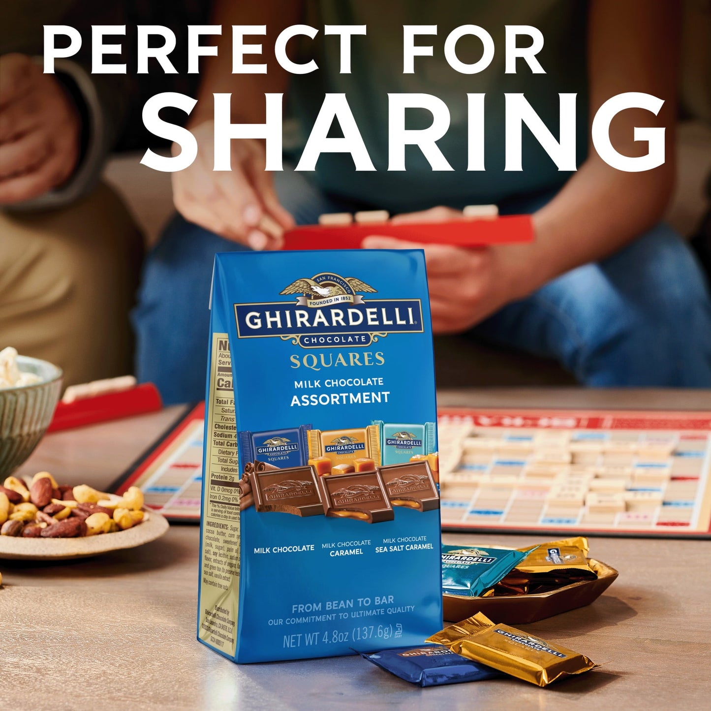 GHIRARDELLI Milk Chocolate Candy SQUARES Assortment, 4.8 oz Bag