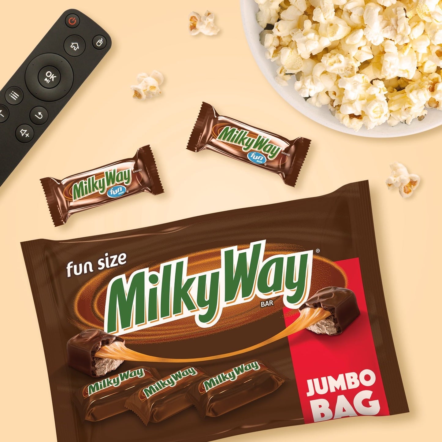 Milky Way Fun Size Milk Chocolate Candy Bars - 18.47 oz Bag