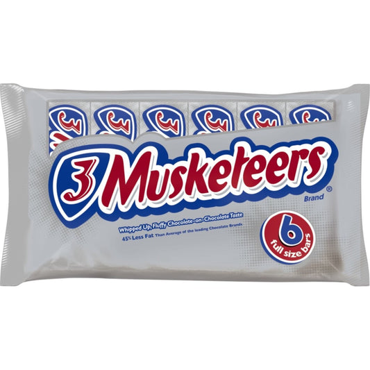 3 Musketeers Candy Milk Chocolate Bars Bulk - 1.92 oz