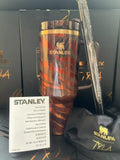 Stanley Stainless Steel Insulated Tumbler – Black & Copper Graphic Design