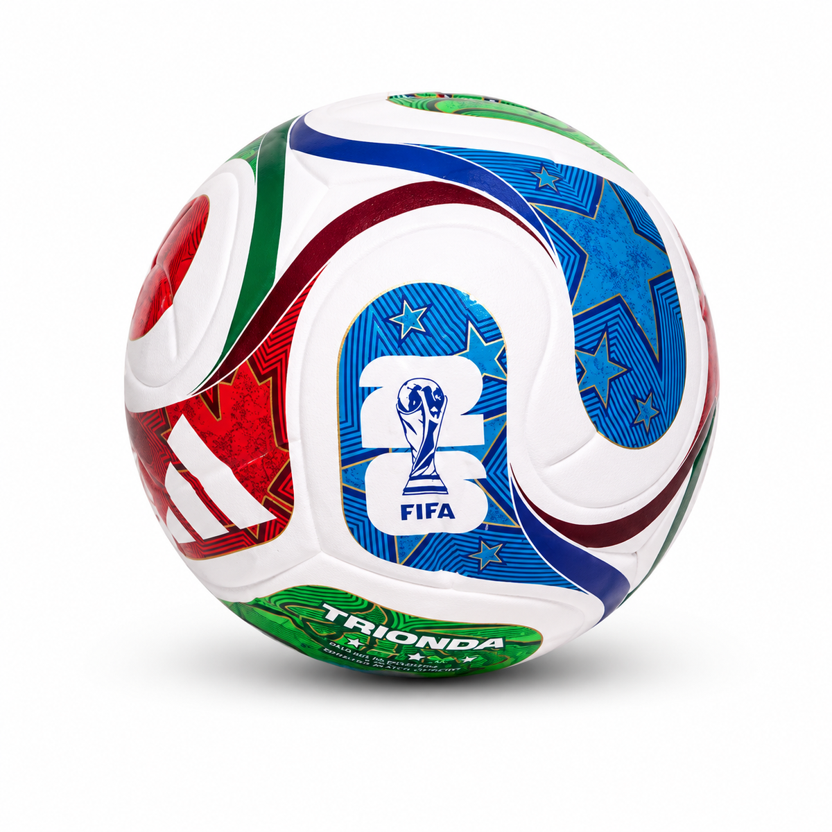 FIFA World Cup 26™ Trionda Soccer Ball – White / Red / Blue / Green