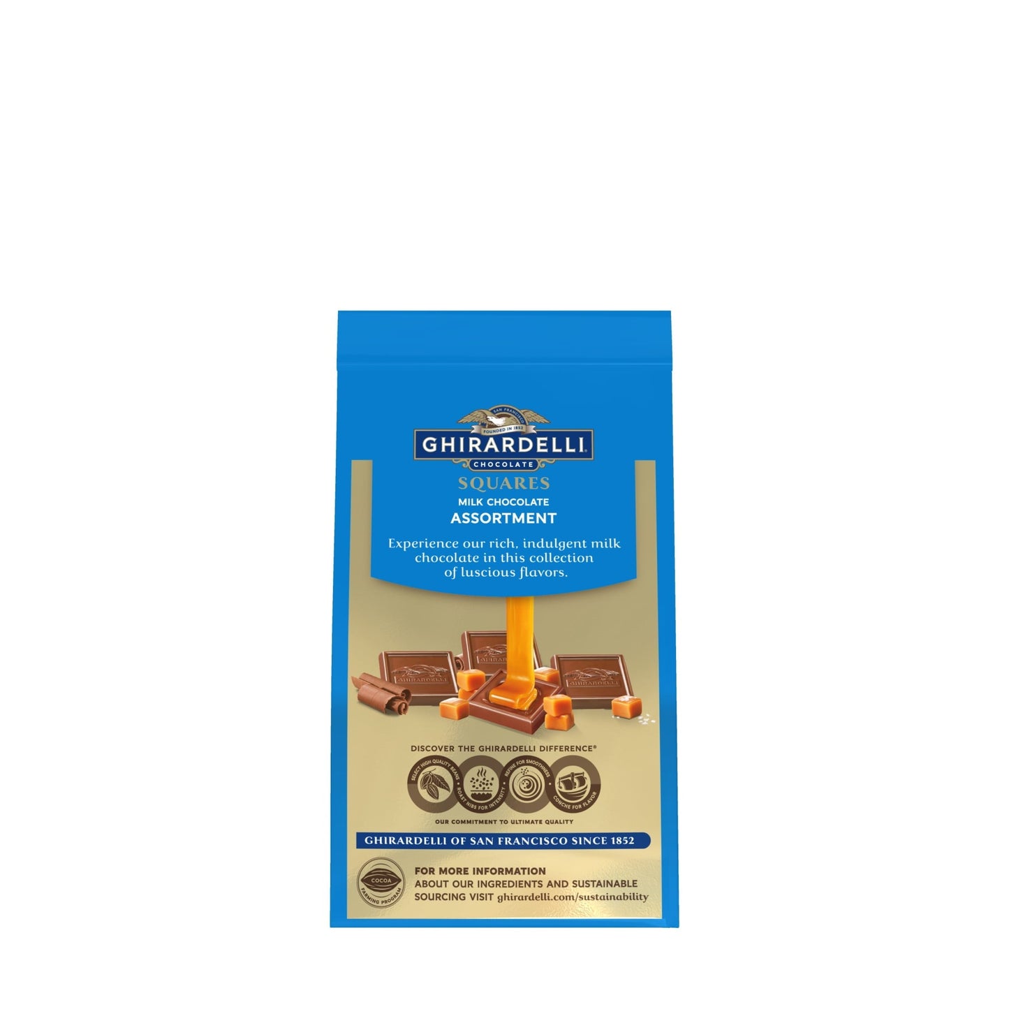 GHIRARDELLI Milk Chocolate Candy SQUARES Assortment, 4.8 oz Bag