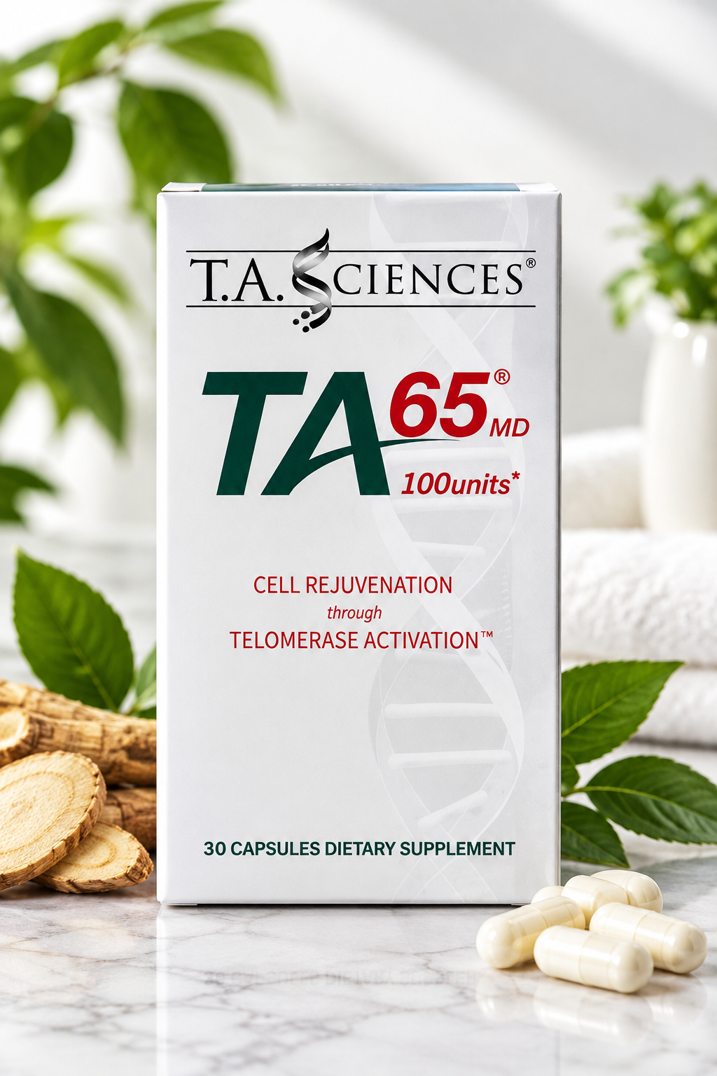 TA-65MD® 100 Units – 30 Capsules Dietary Supplement | T.A. Sciences