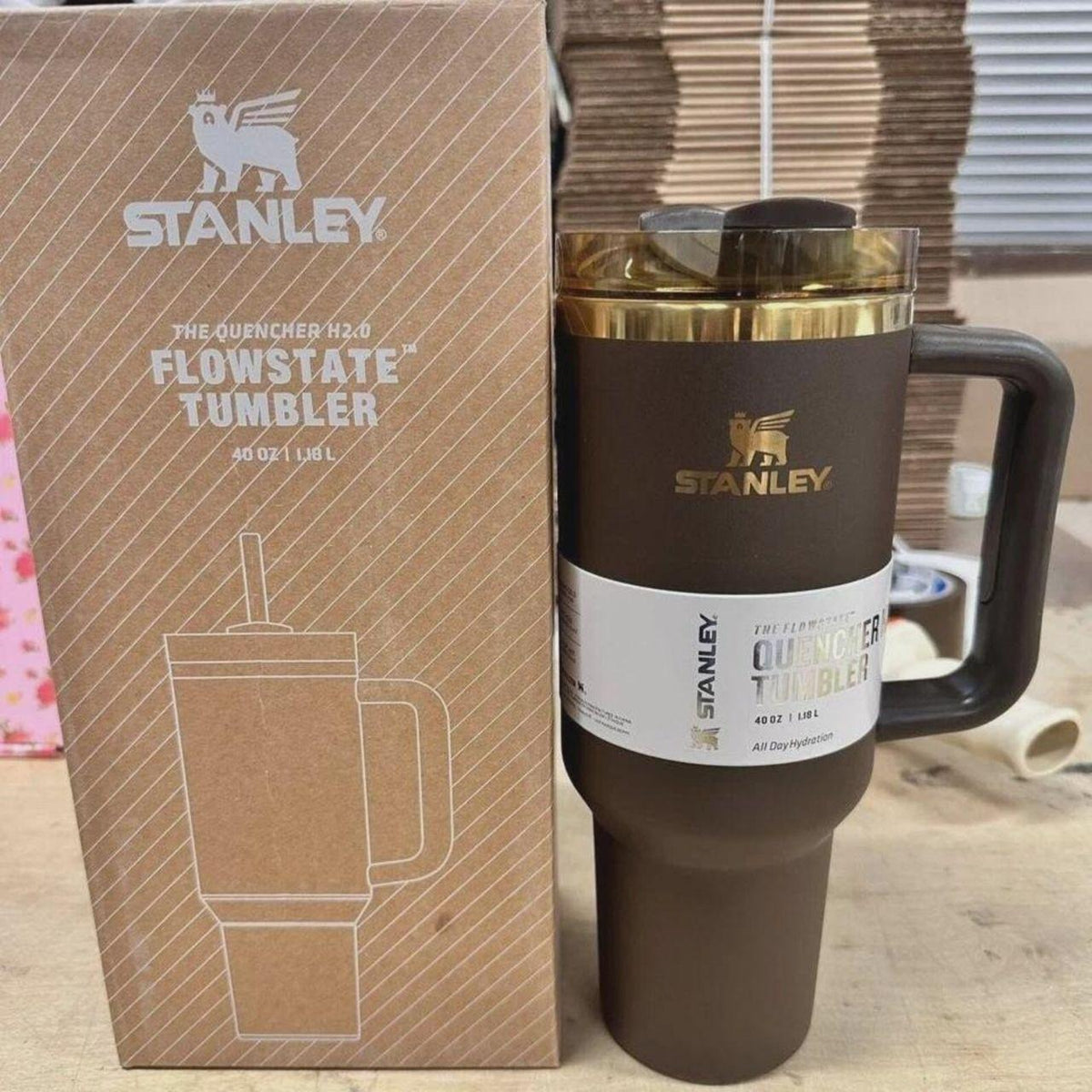 Stanley Quencher H2.0 FlowState™ Tumbler 40 oz – Black 1.18 L