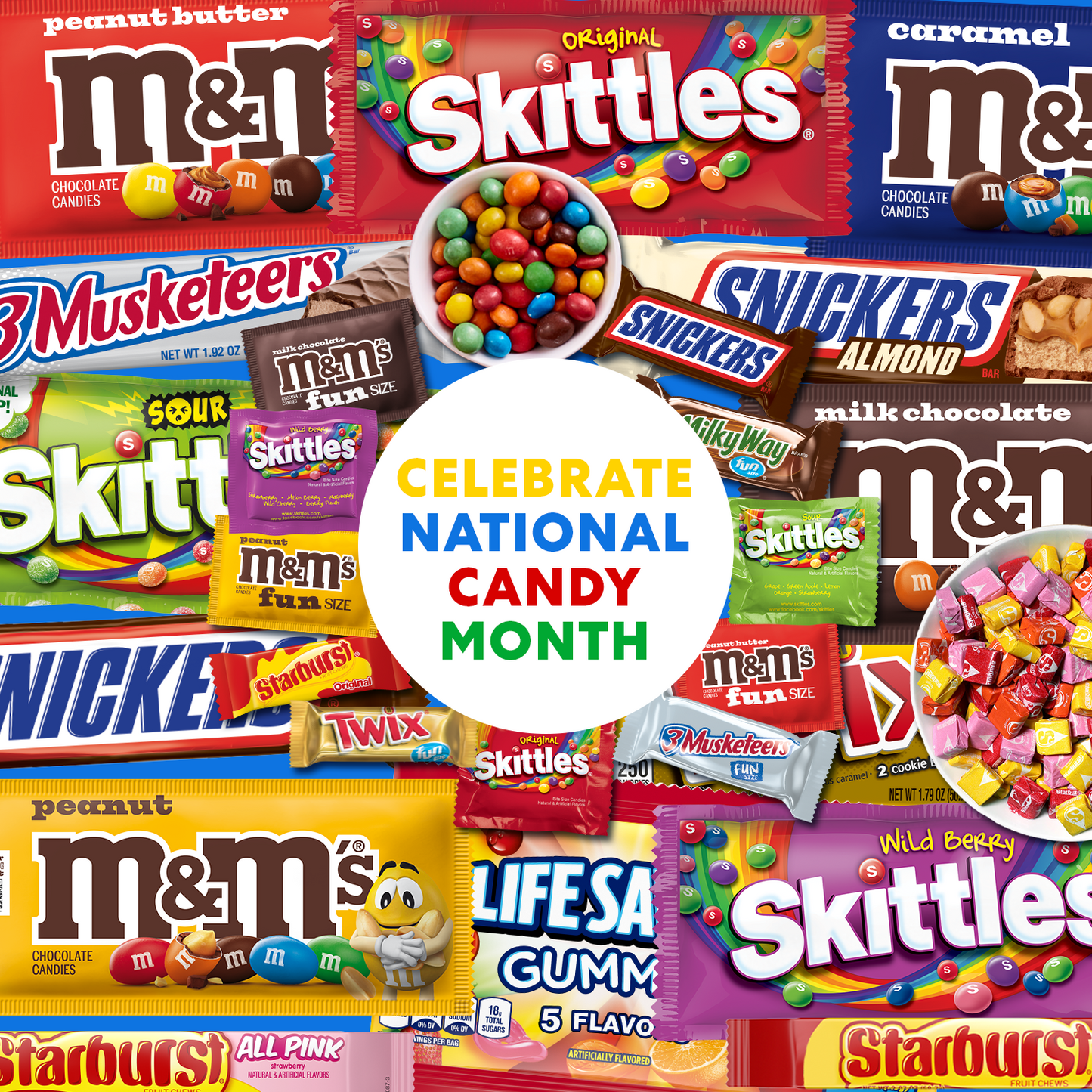 M&M's, Snickers & Milky Way Chocolate Candy Variety Mix , Party Size - 19.2 oz Bulk Bag