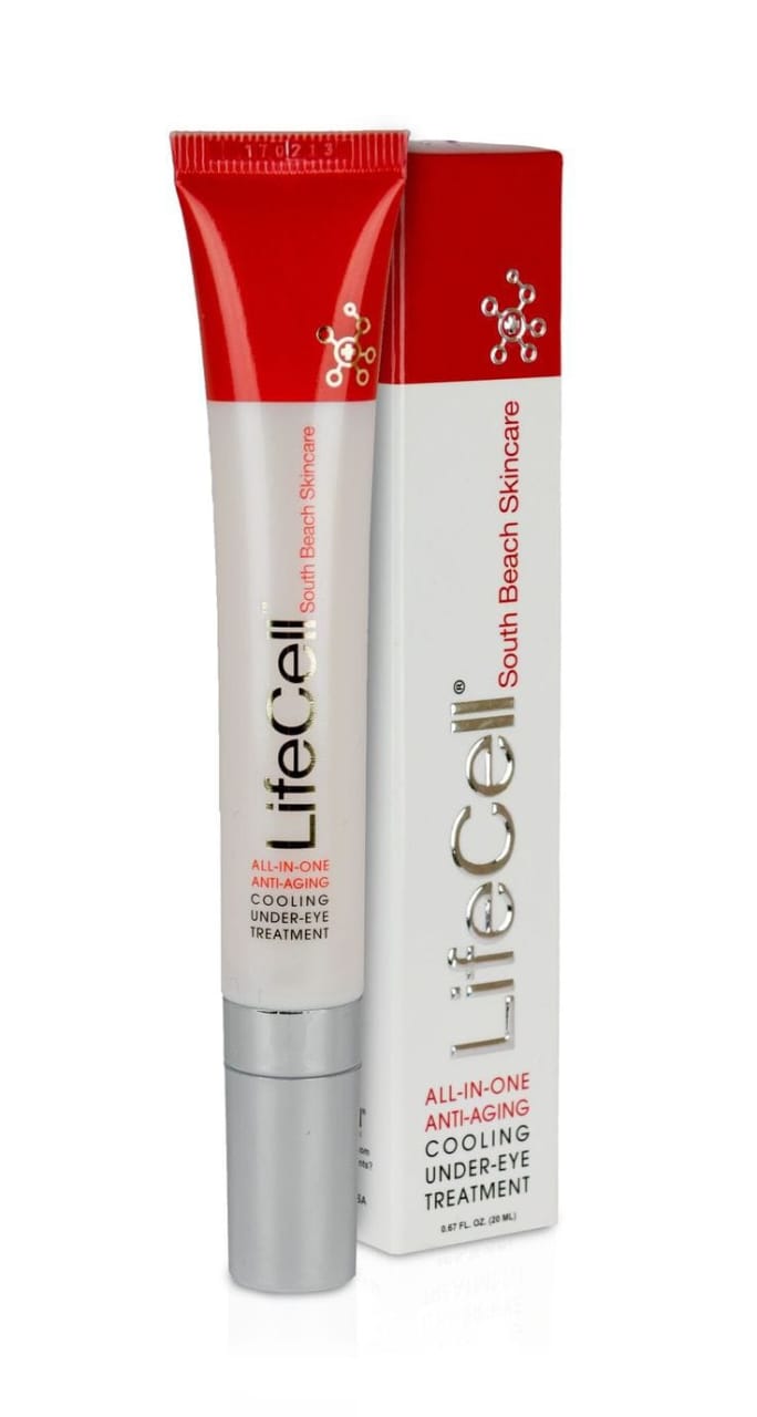 LifeCell South Beach Skincare All-In-One Anti-Aging Cooling Under-Eye Treatment – 0.67 FL OZ / 20 mL